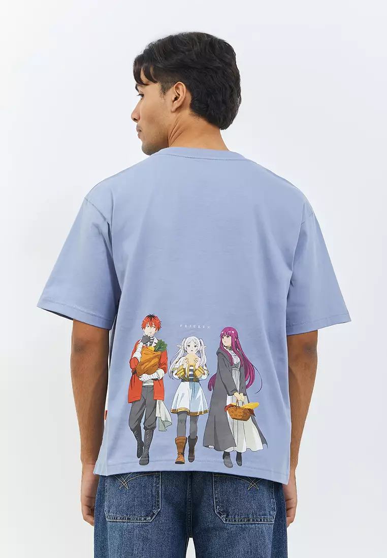 DUST Kaos Unisex Oversize Frieren Party Biru (D.74286)