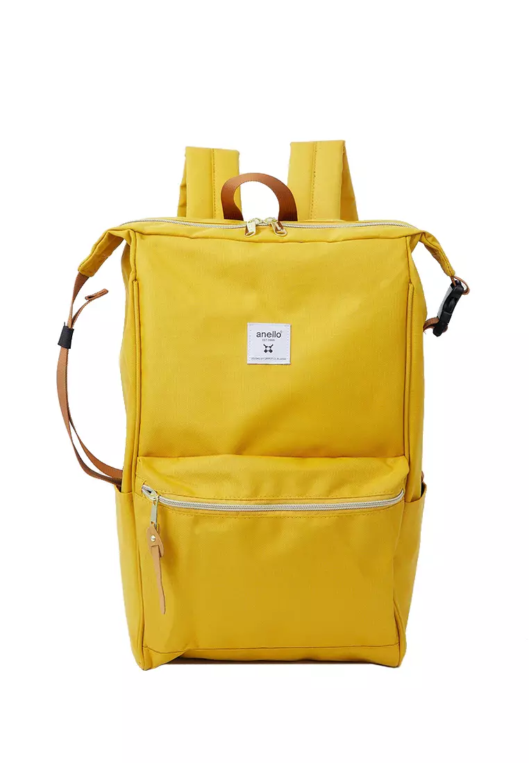 Anello Cross Bottle Backpack Small in Mustard