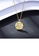 Glamorousky white 925 Sterling Silver Plated Gold Simple Fashion Star Pattern Geometric Round Pendant with Cubic Zirconia and Necklace A320AACE24EC20GS_3