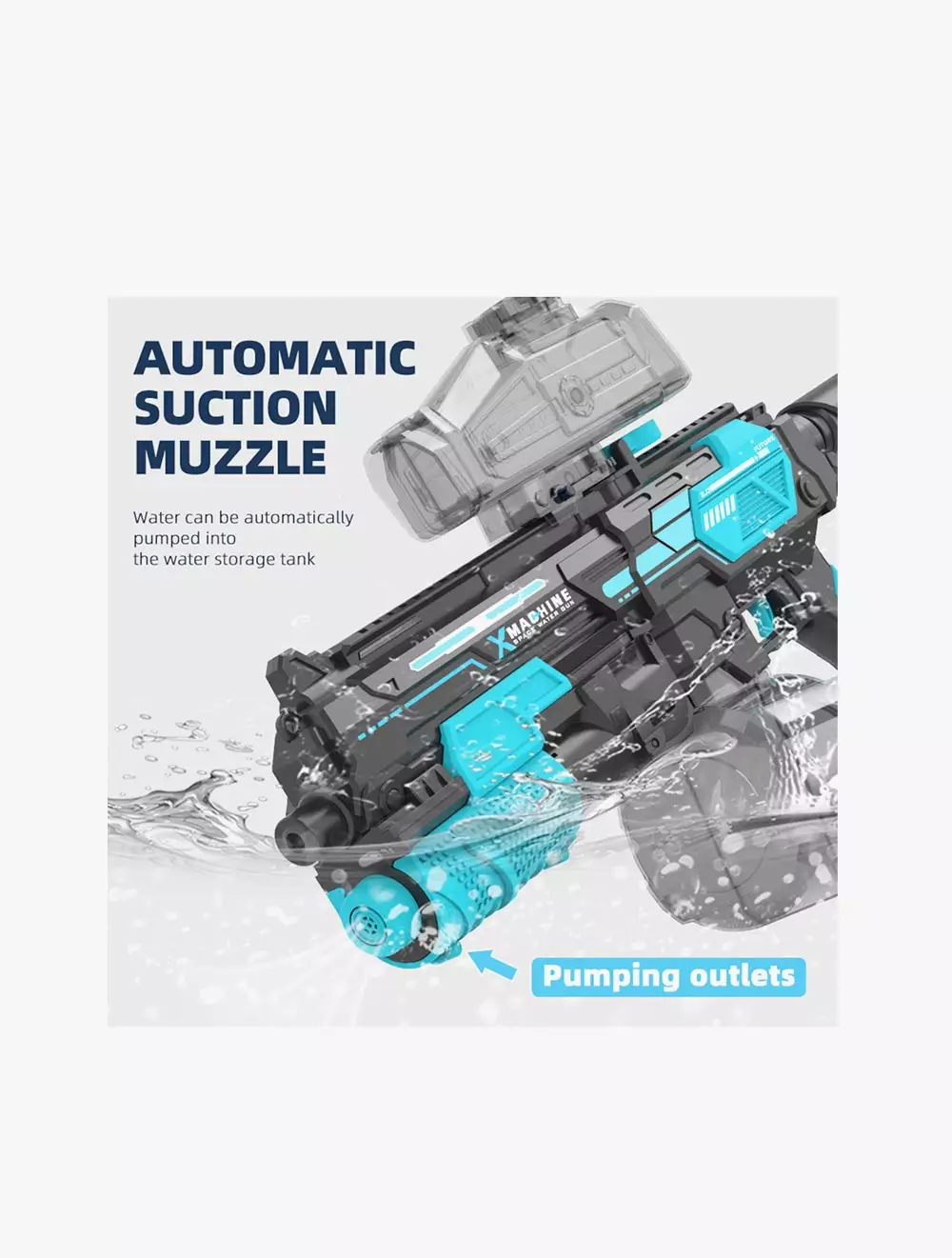 Playtime Fun M416 Space Electric Water Blaster - PFNCPS305312