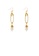 Glamorousky white Simple and Creative Plated Gold Paper Clip Geometric Imitation Pearl Earrings 1BFB0ACB34B9BBGS_1