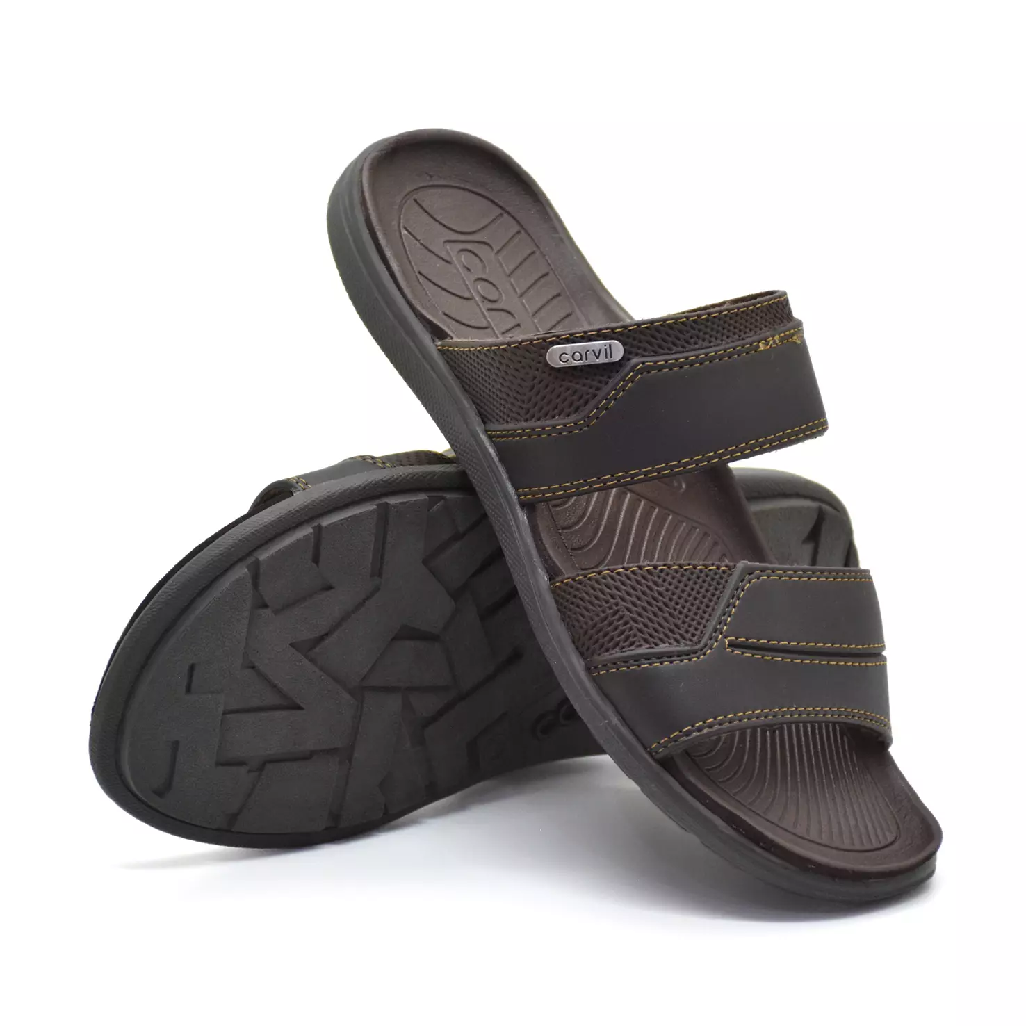 Carvil Sandal Pria Newcastle-02 M Dark Brown