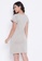 Clovia grey Clovia Donut Text Short Night Dress in Light Grey - 100% Cotton 52067AAB5373E7GS_5