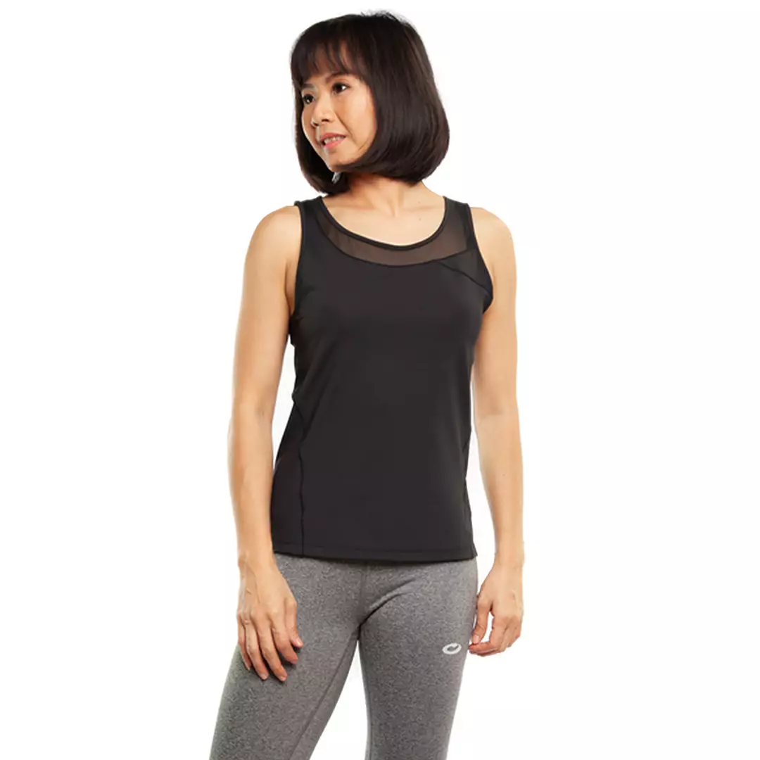 Tank Top Olahraga Kombinasi Mesh  Opelon