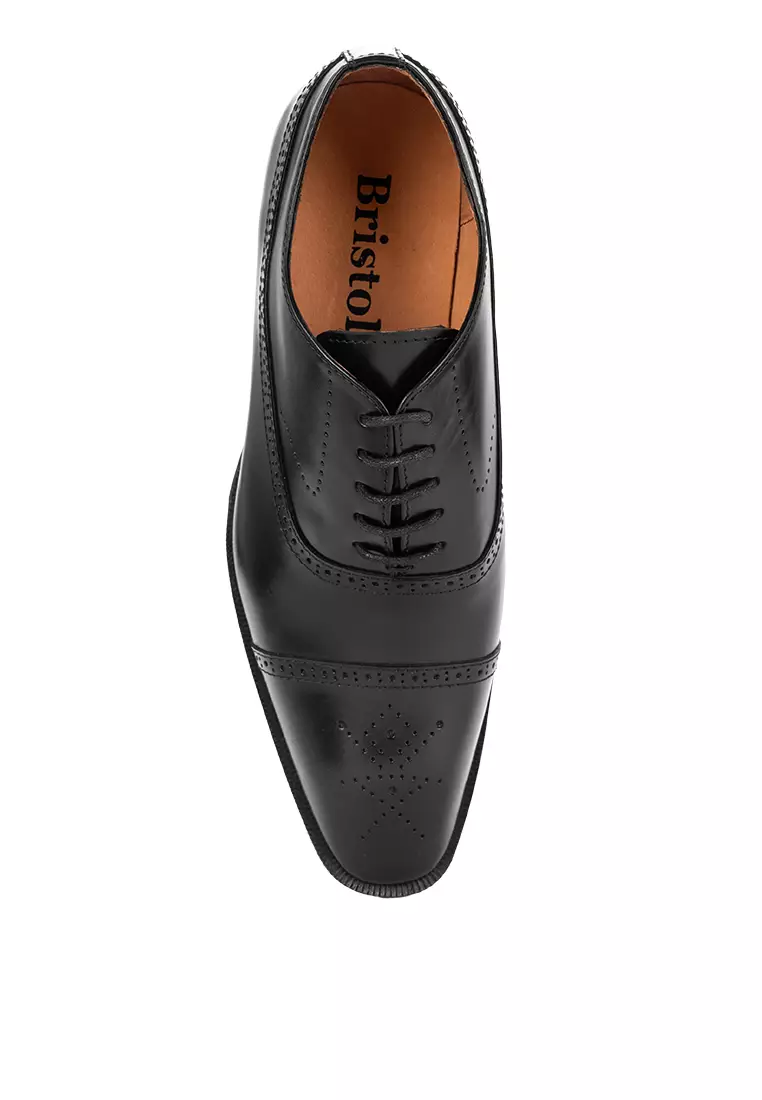 Berlin Black Captoe Oxford Shoes