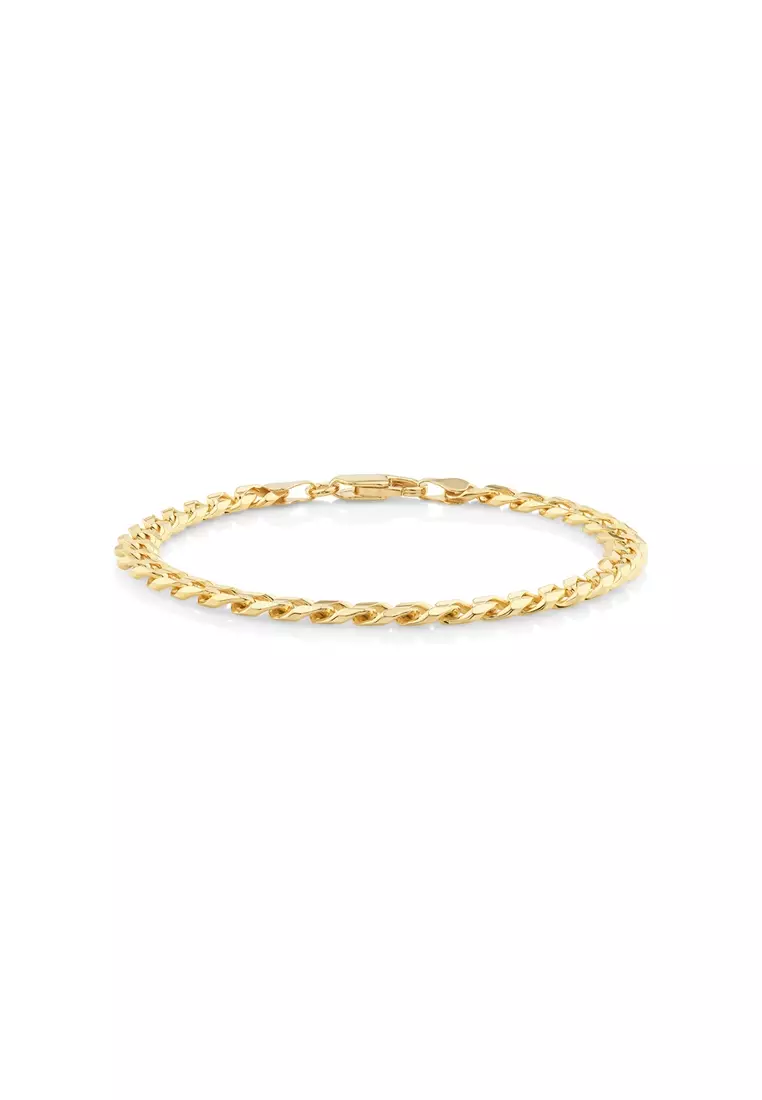 Gold curb bracelet online