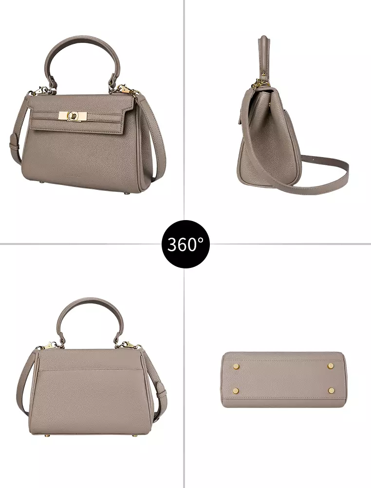 Victoria S 女士時尚休閒手提包 小號女士皮包/單肩包/斜背包/吊帶包 - 裸色