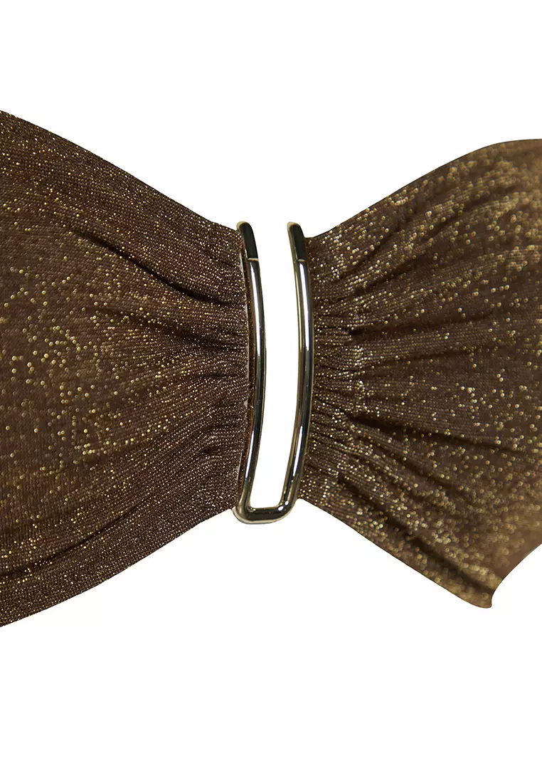 Accessory Glitter Premium Fabric Brazilian Bikini Set