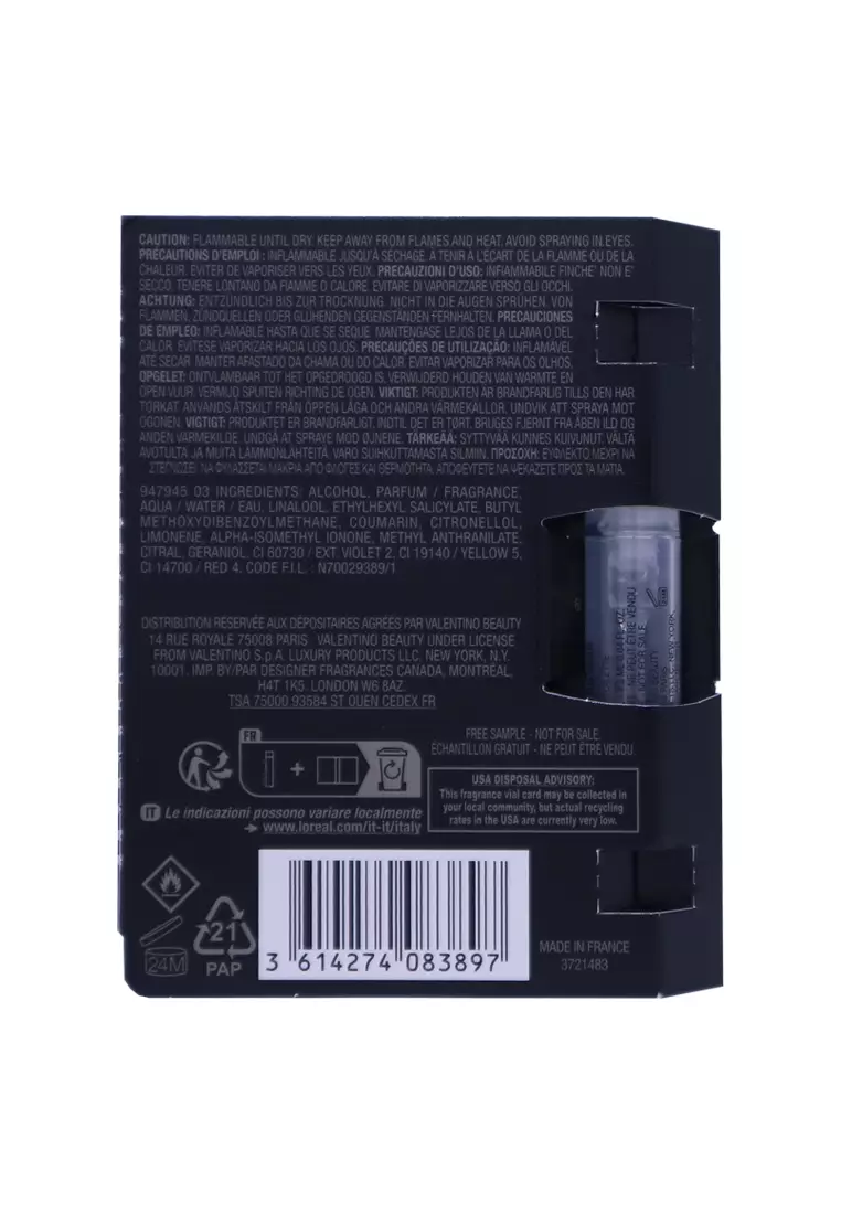 ValentinoUomo Born In Roma Rockstud Noir Man (Vial) 1.2 ML