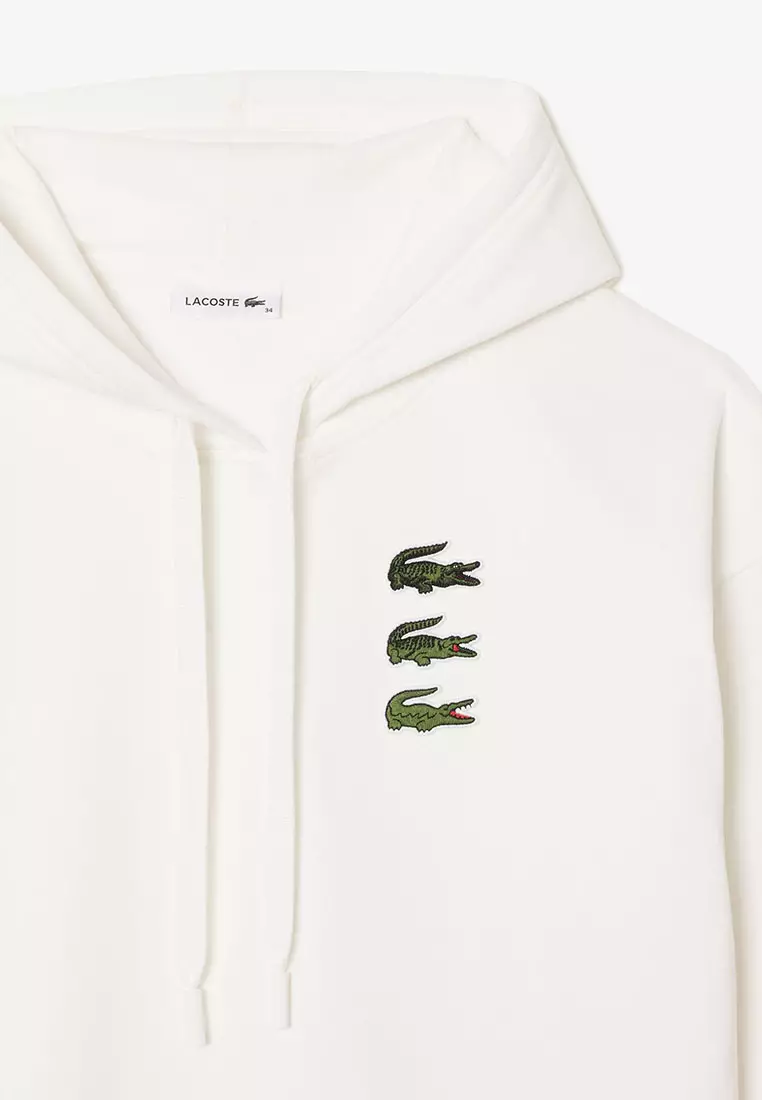Cotton Fleece Hooded Sweatshirt Dress