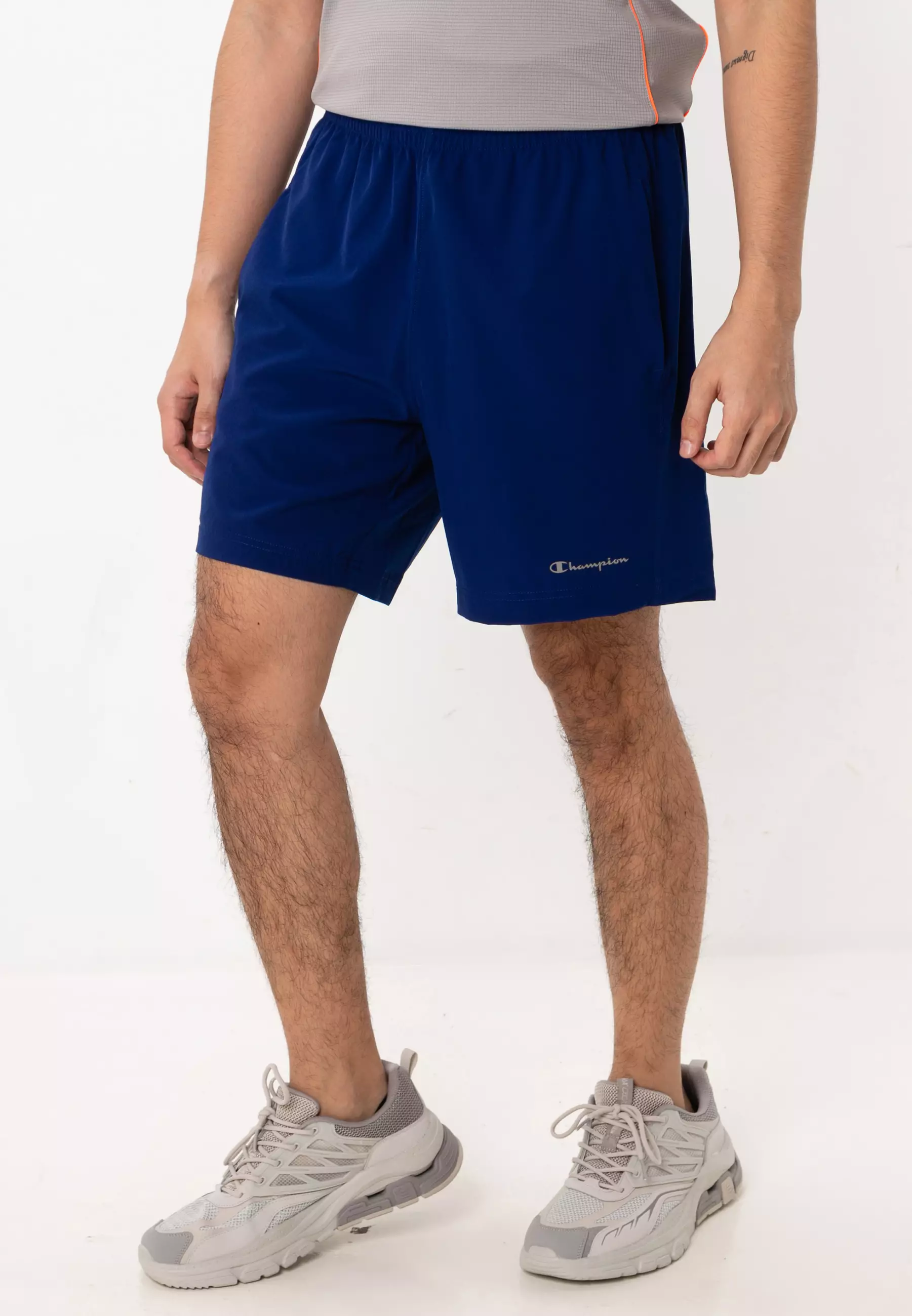 Navy blue champion shorts online