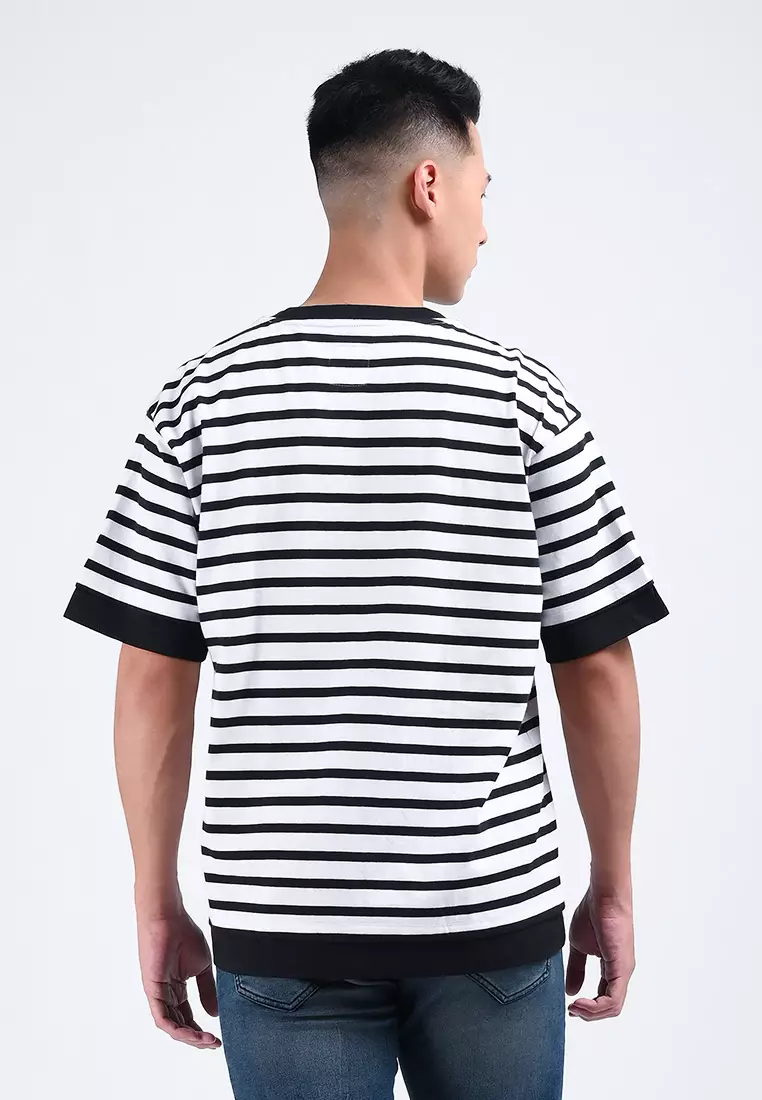 MANZONE Kaos Lengan Pendek Pria BUNGHOLIO-BWO - WHITE