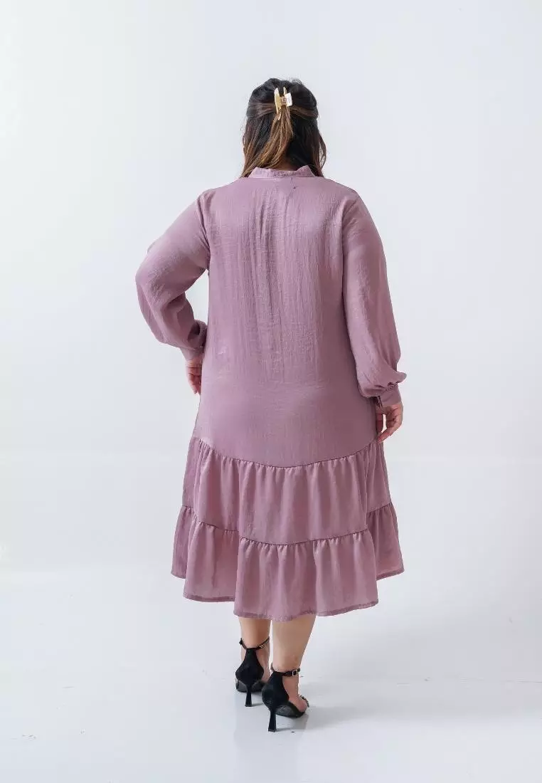 Plus Size Long Dress Ollenca dusty lilac