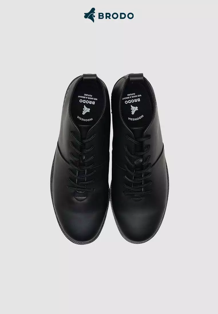 BRODO - Sepatu Pria Signore ECO Full Black