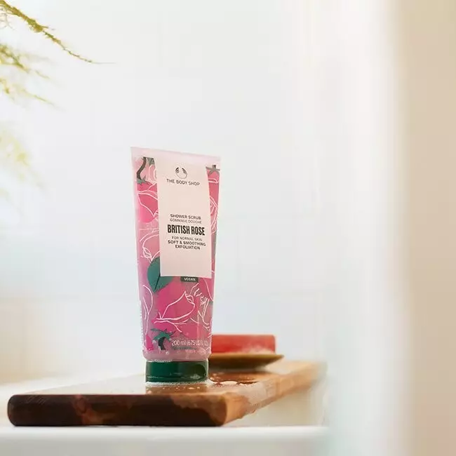 British Rose Shower Scrub 200ml