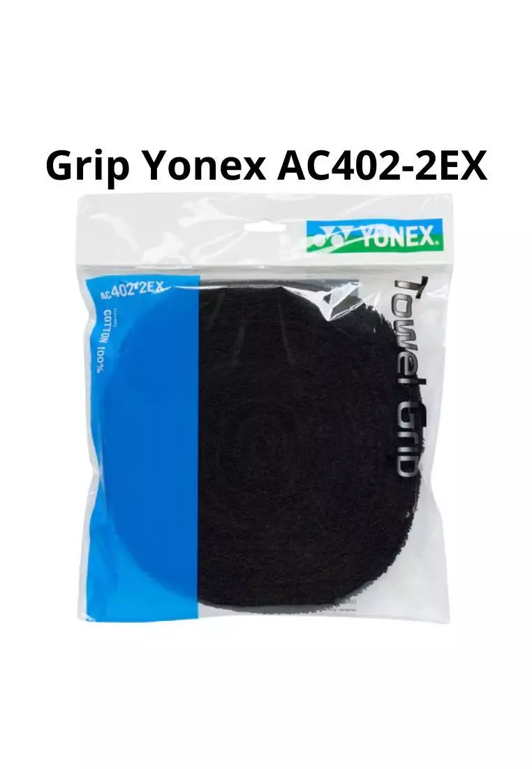 Grip Handuk Badminton Tenis Padel Yonex Towel Grip AC402-2EX Hitam panjang 80cm