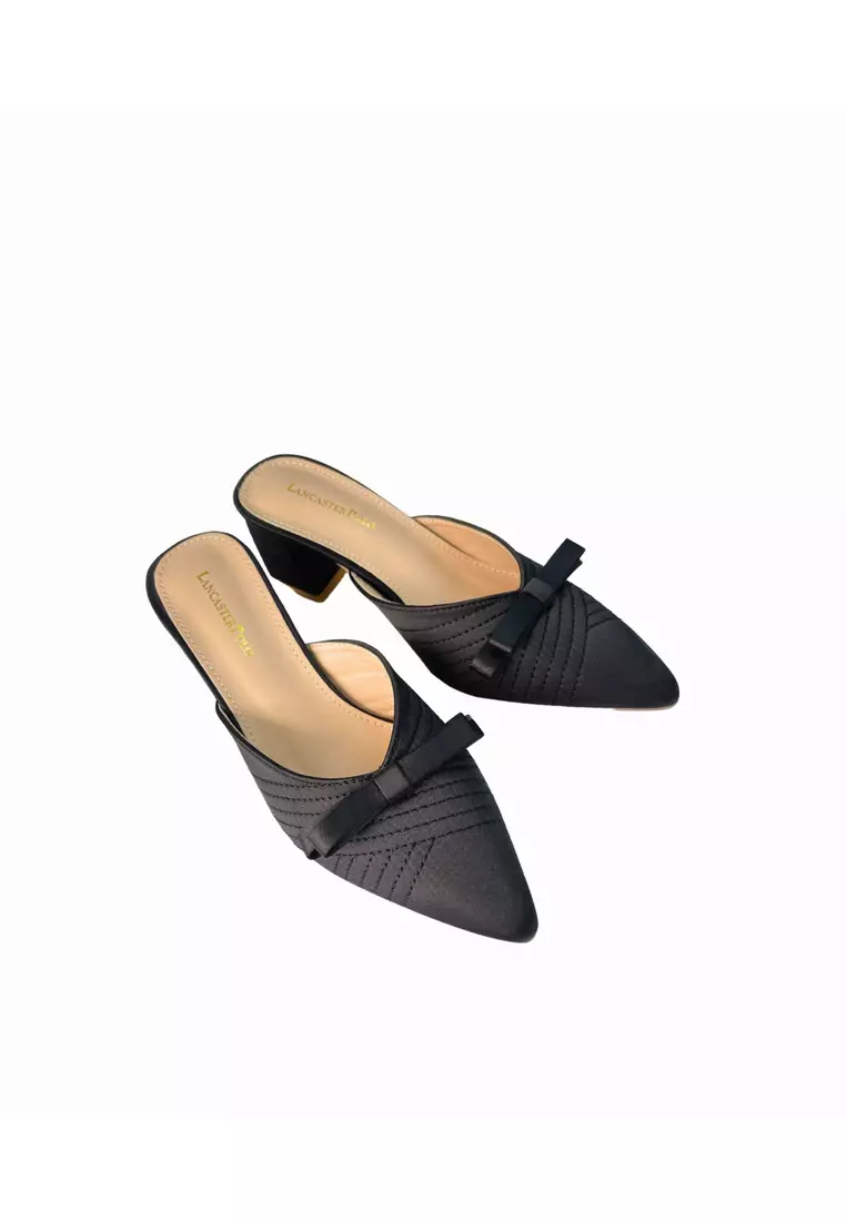Lancaster Polo Women/Lady Slip On Heel Mules