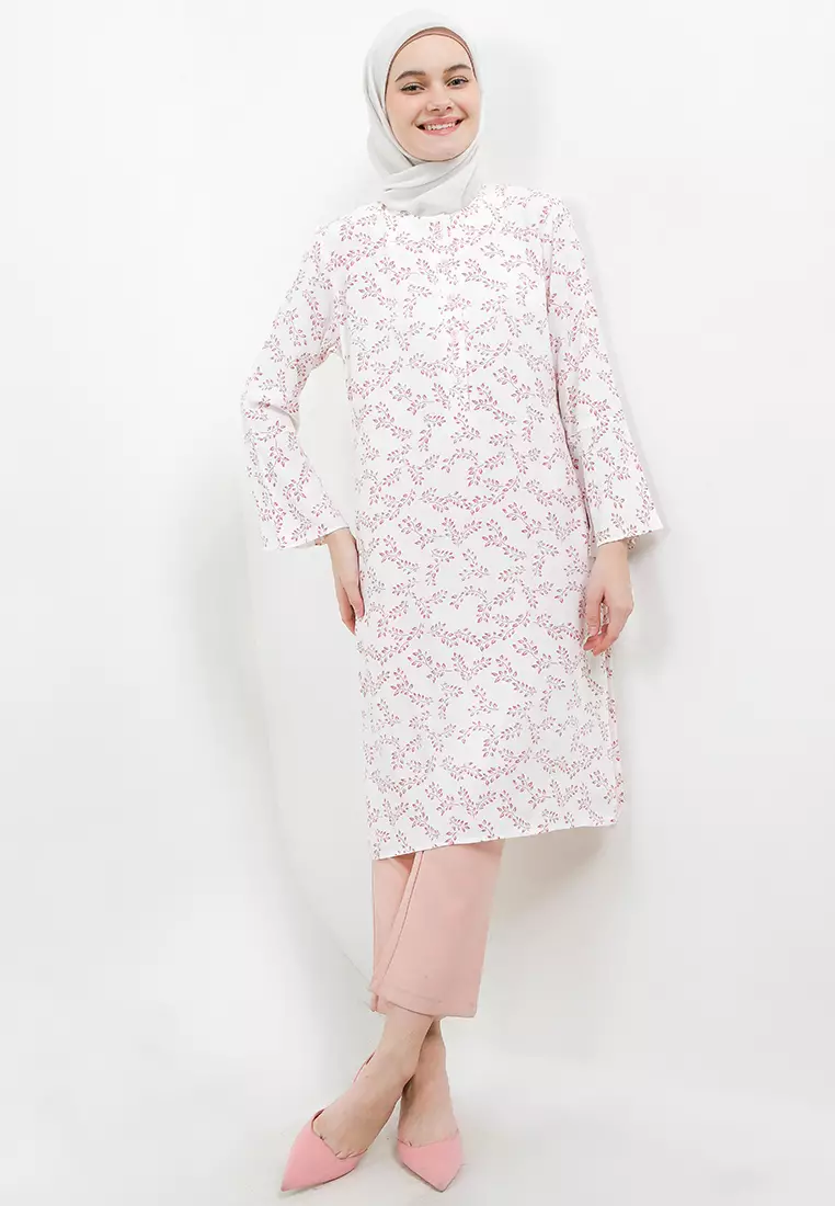 Jual ARJUNA WEDA Tunik Batik Ranting Daun 2 Original 2026 | ZALORA ...