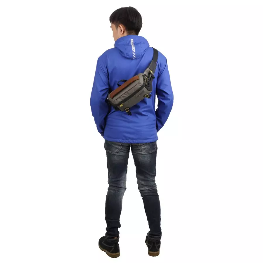 Tas Pinggang Pria Kalibre Waist Bag Cabanas 2L Green Army-Black 922196350