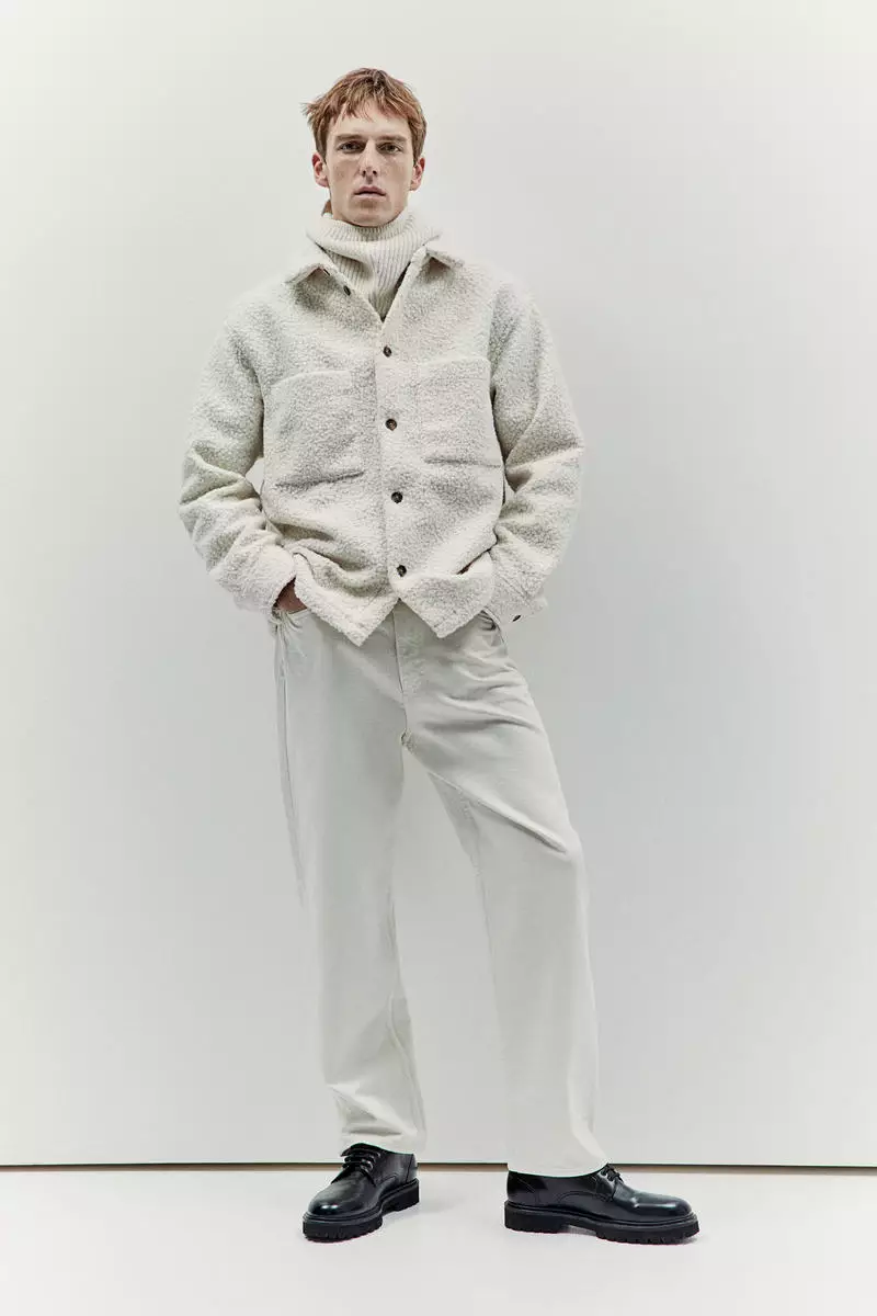 Loose Fit Bouclé overshirt