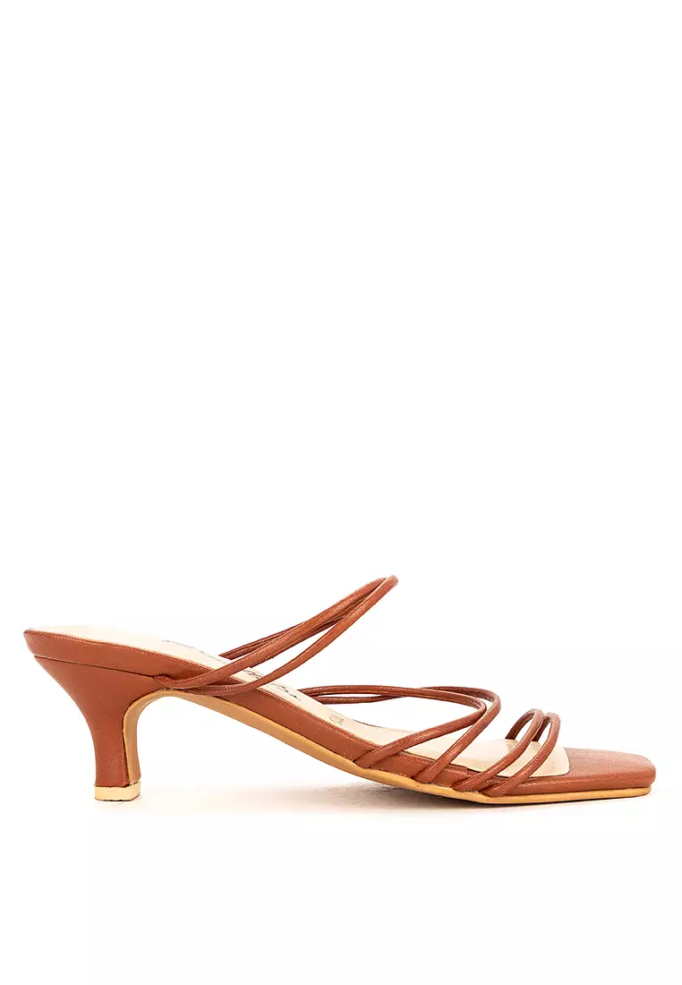 Strappy Kitten Heels