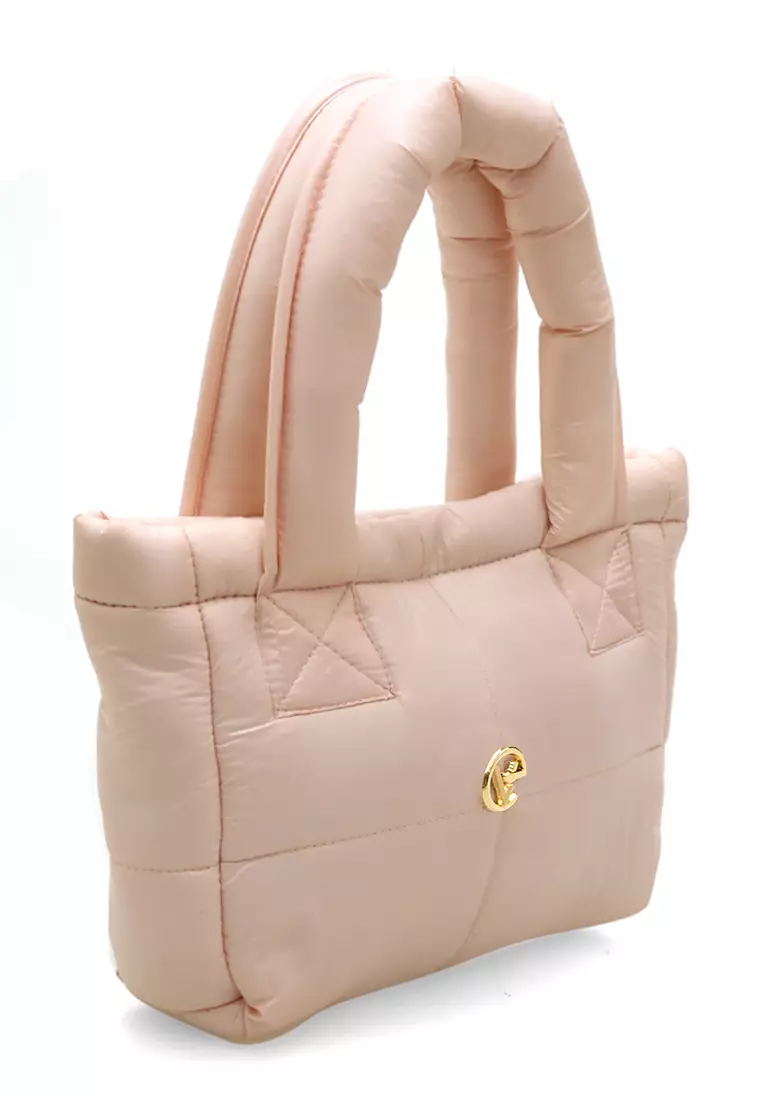 Angelina Pillow Puffy Bag Smooth Texture And High Quality - DustyPink