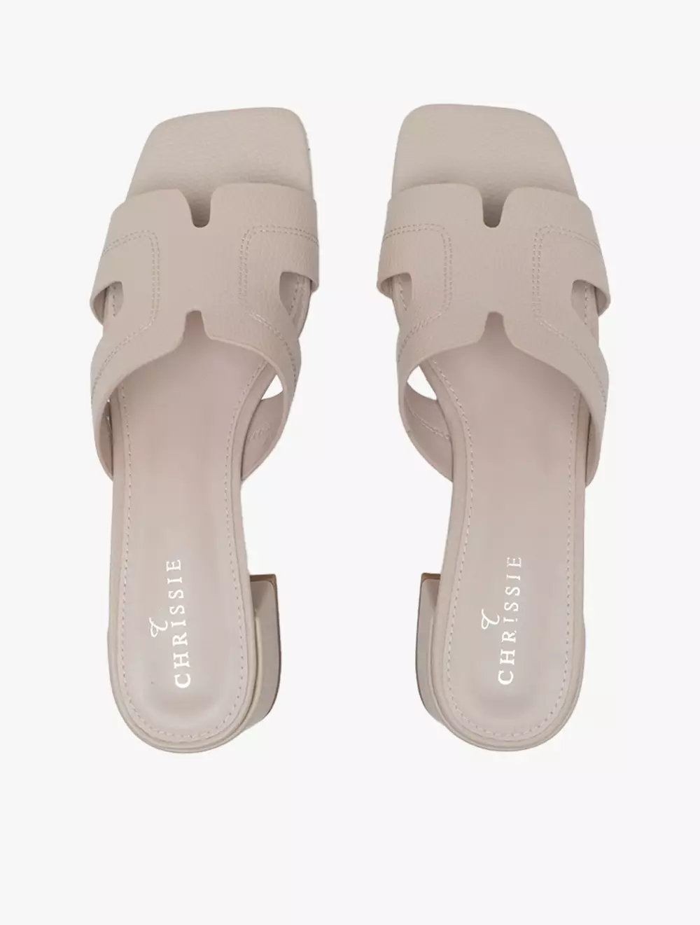 Payless Chrissie Womens Pal Block Heels - Beige_05