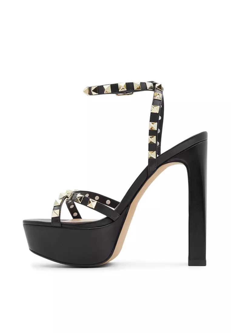 Geegully Studded Platform Heels