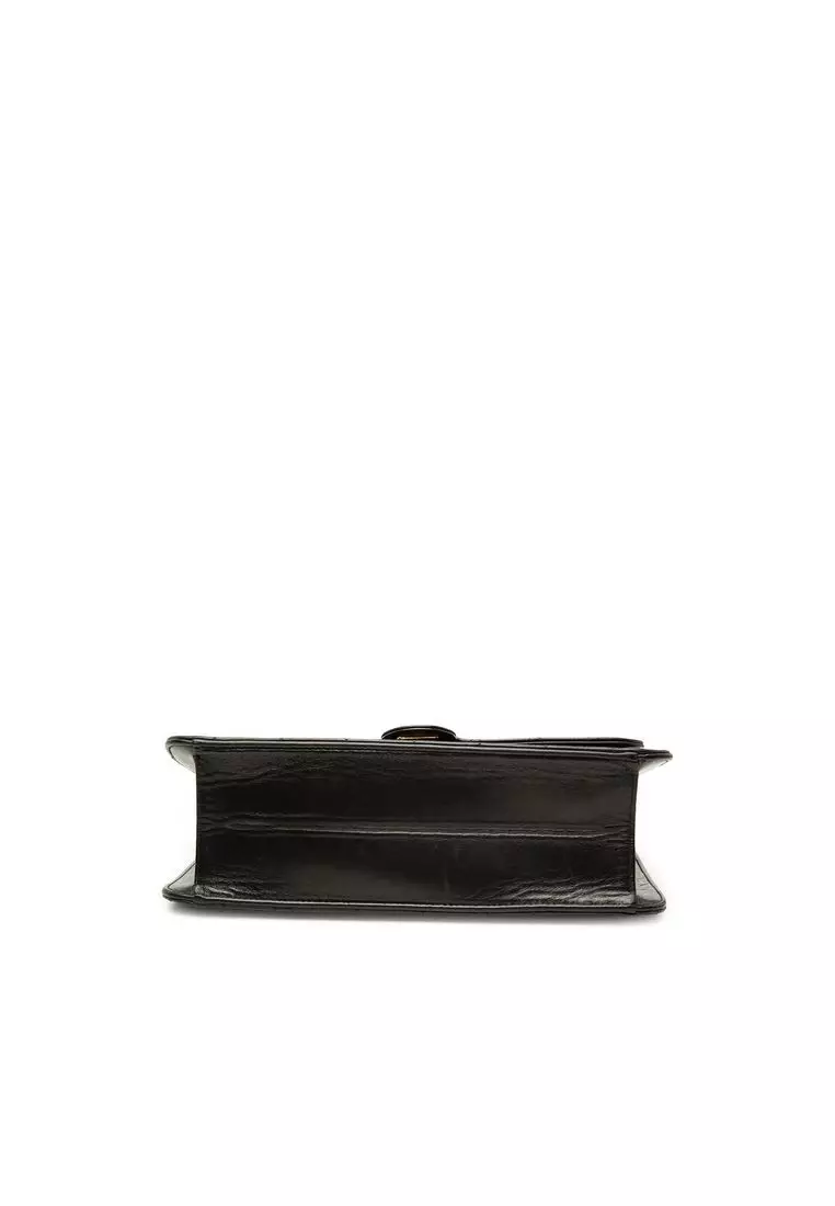 Pre-Loved Chanel Medium Cc Quilted Lambskin Single Flap