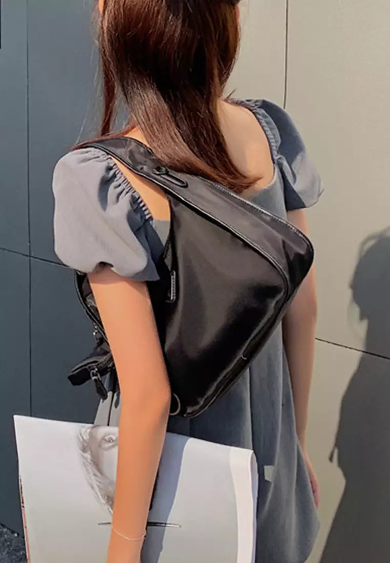 休閒高腰褶皺闊腿連身褲 A22050310GY