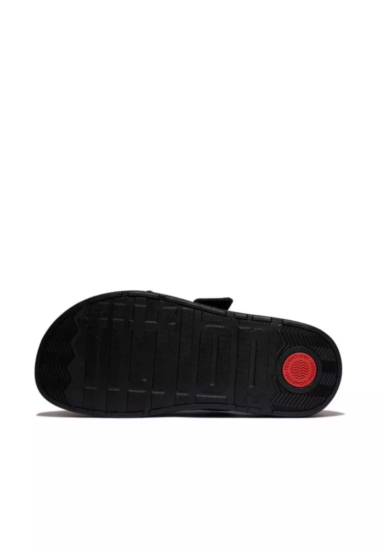 Gen-FF Max Buckle Two-Bar Denim Slides