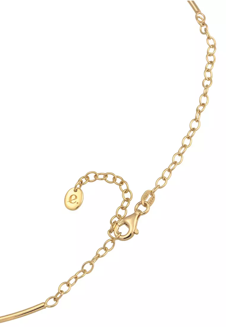 Kalung Perhiasan Perak 925 Wanita Elegant White Shell Pearl Gold Plated