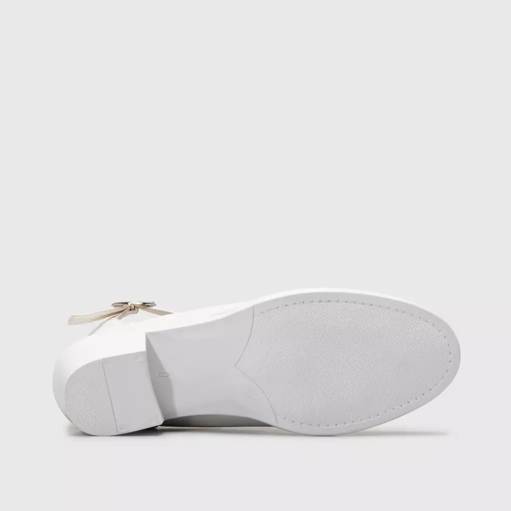 Lodka Boots White Heels