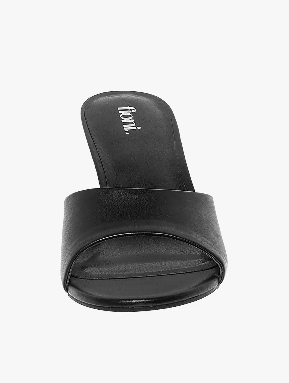 Payless Fioni Womens Larken One Band Slides - Black_04