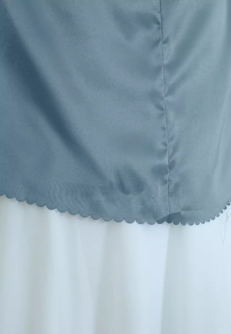 Zelena - Binar Hijab Silk | Hijab Instan | Kerudung Bergo - Blue