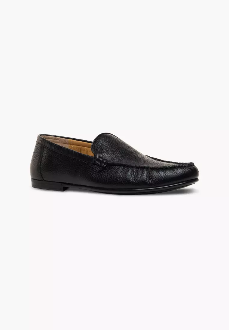 Craxon O Leather Loafers - Black