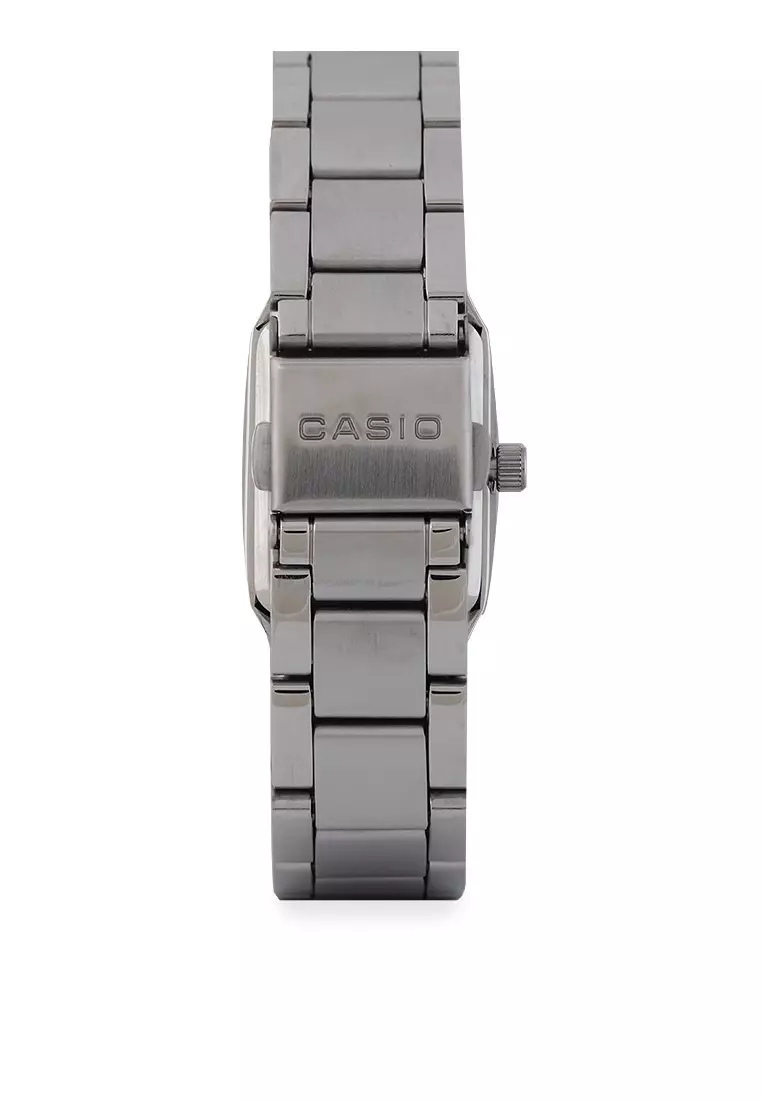 Casio Jam Tangan Wanita - Silver Black - Stainless Steel - LTP-V007D-1EUDF