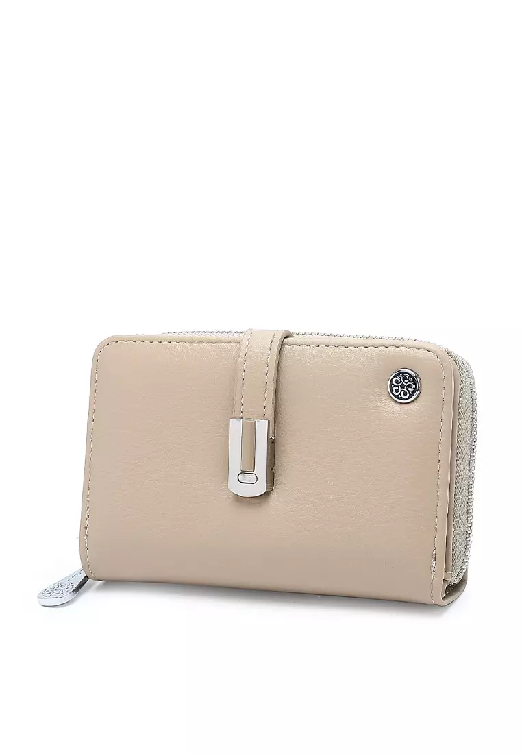 Women's Short Purse / Wallet - Beige