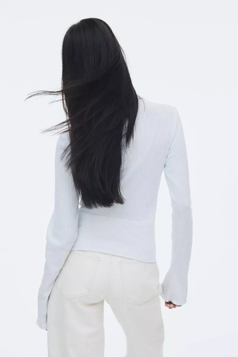 Ribbed turtleneck top