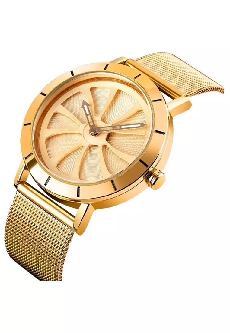 Jam Tangan Analog Pria Waterproof Strap Tali Material Stainless Steel ZZ12 ORIGINAL