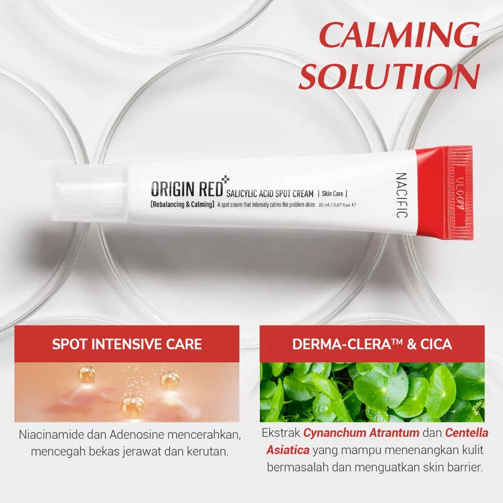 Nacific Origin Red Salicylic Acid Spot Cream Skin Care 20ml