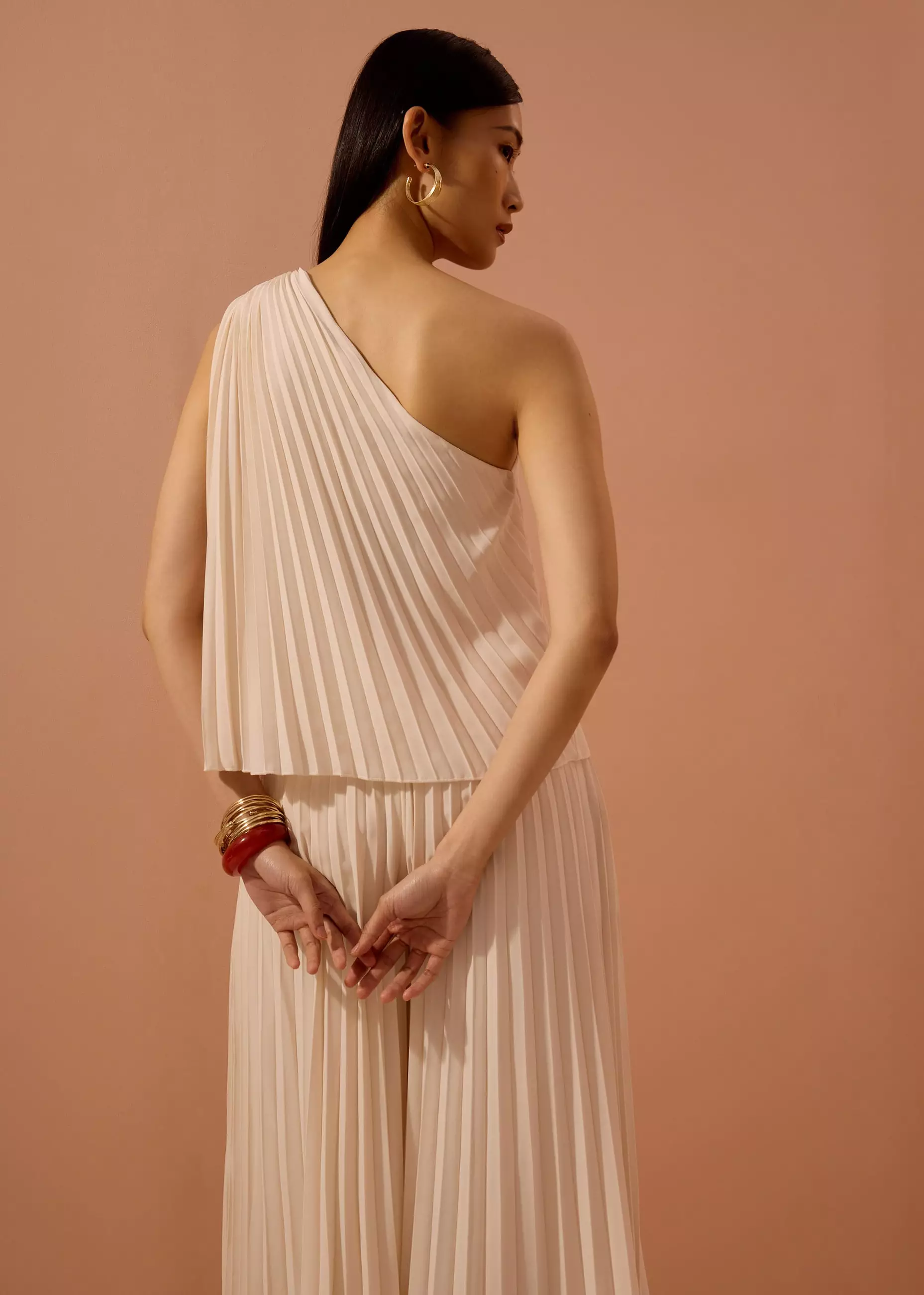 Atasan Wanita - Wei Sunray Pleated Toga Top