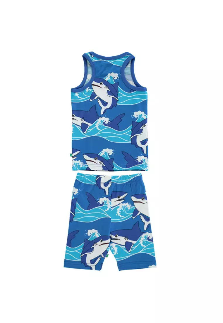 Tank Top and cycling Shorts with sharks