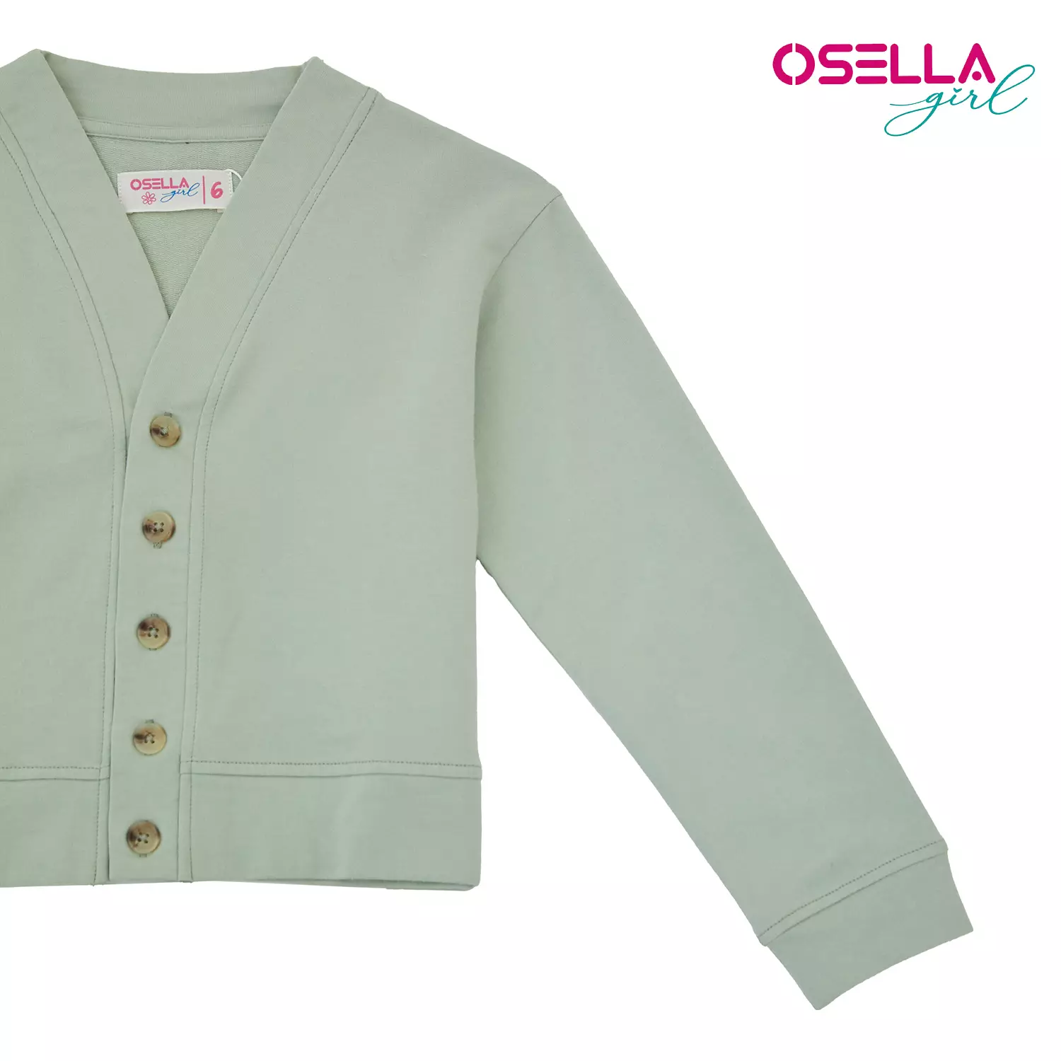 [NEW]  Osella Solid Cardigan In Mint Green 2361400719 | Kardigan Anak Perempuan