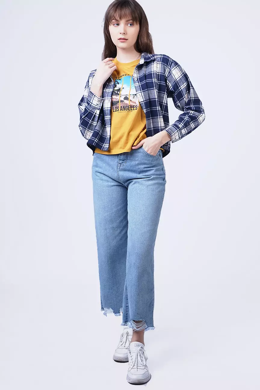 Kaos Wanita Ellie Mustard