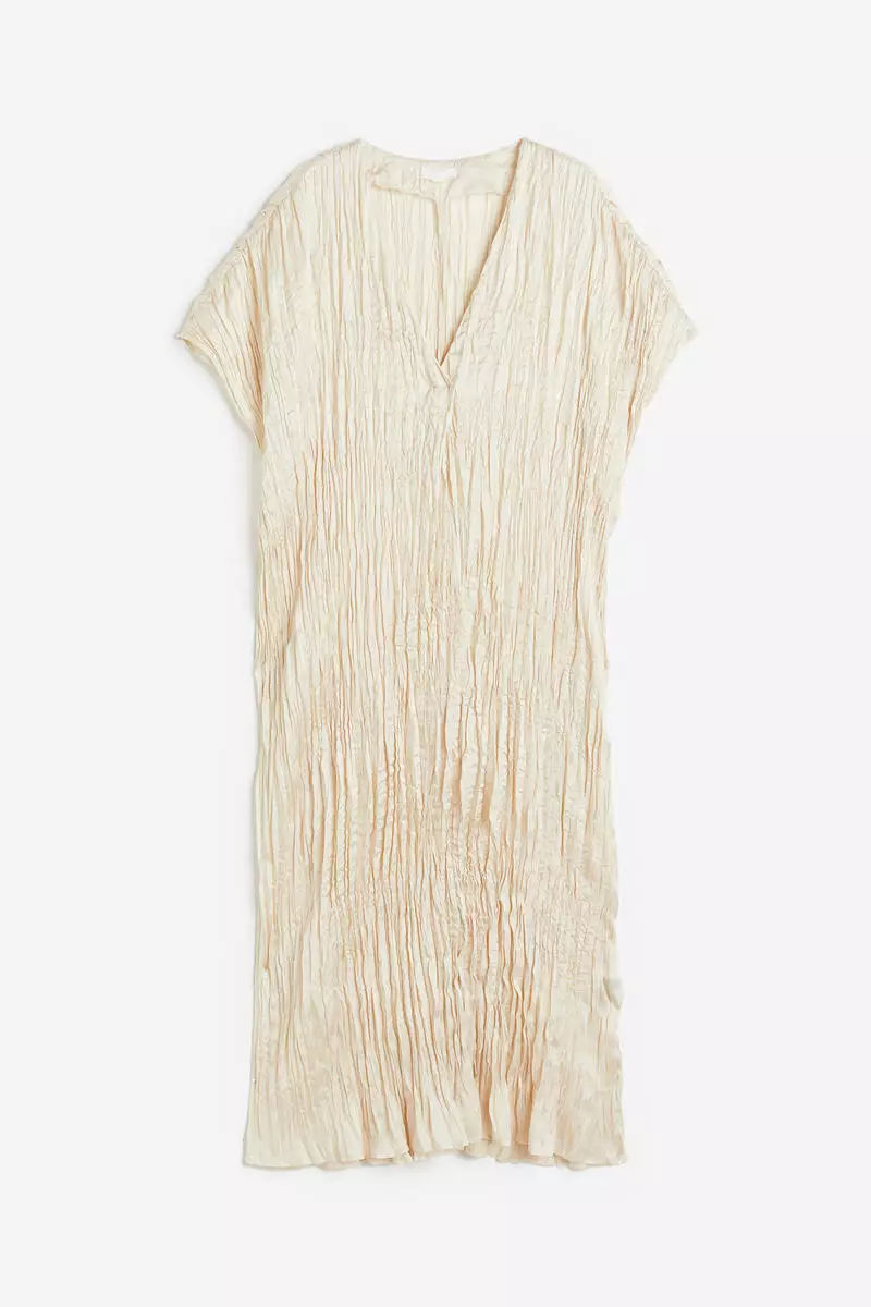 Pleated tunic dress