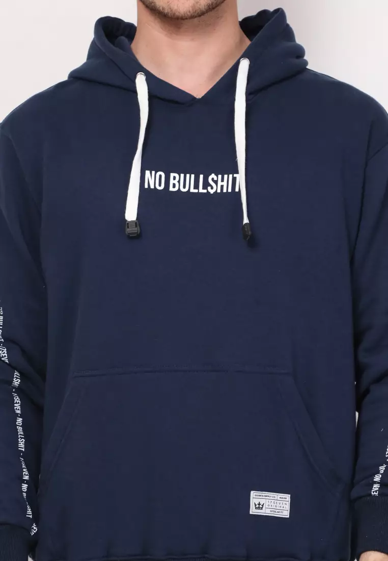 HOODIE 0057-NOBULLSHIT-NAVY