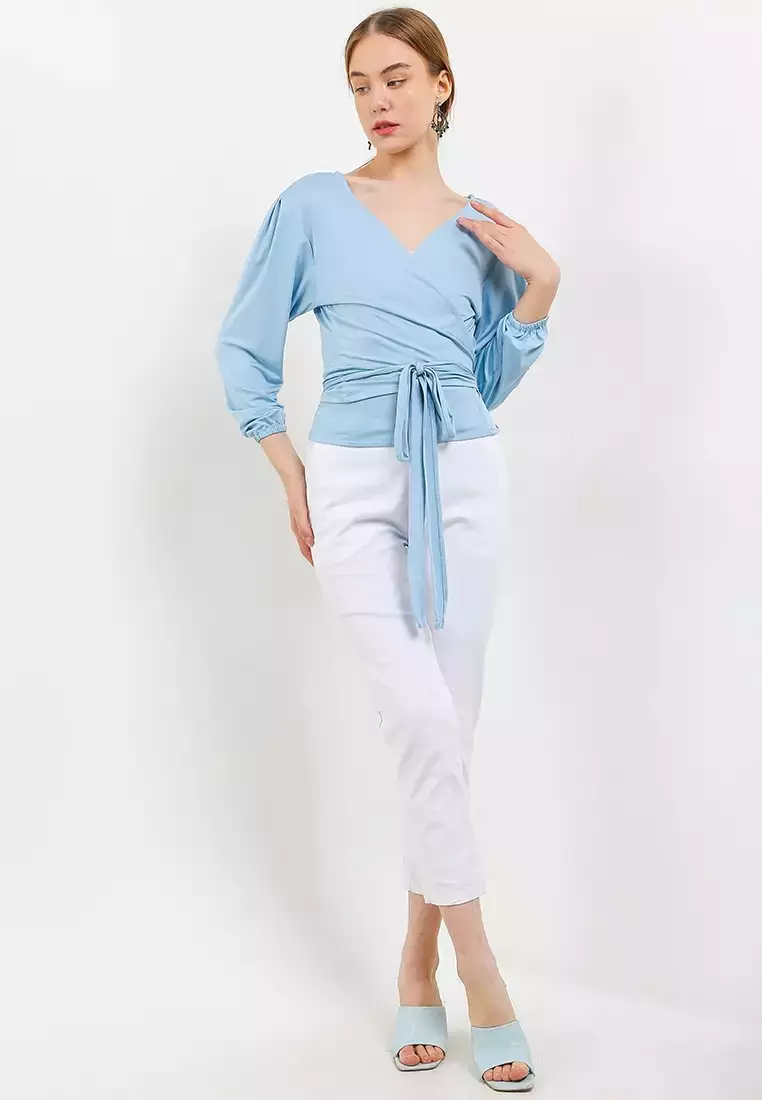 Chanira Terez Blouse-Blue