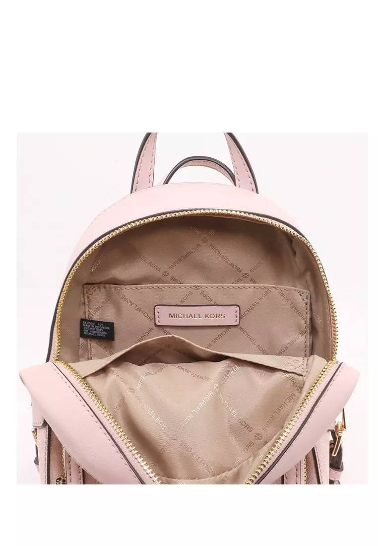 Pink michael kors backpack hot sale