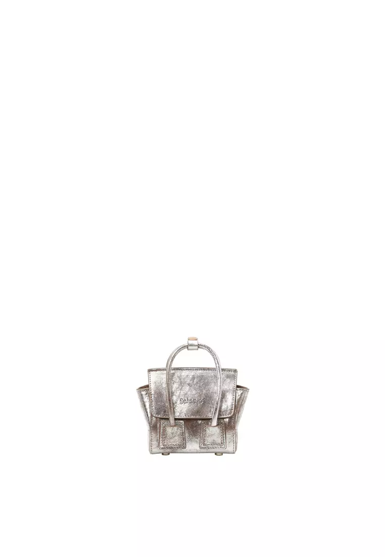 [Online Exclusive] UNNI Nano Top Handle Bag - Silver